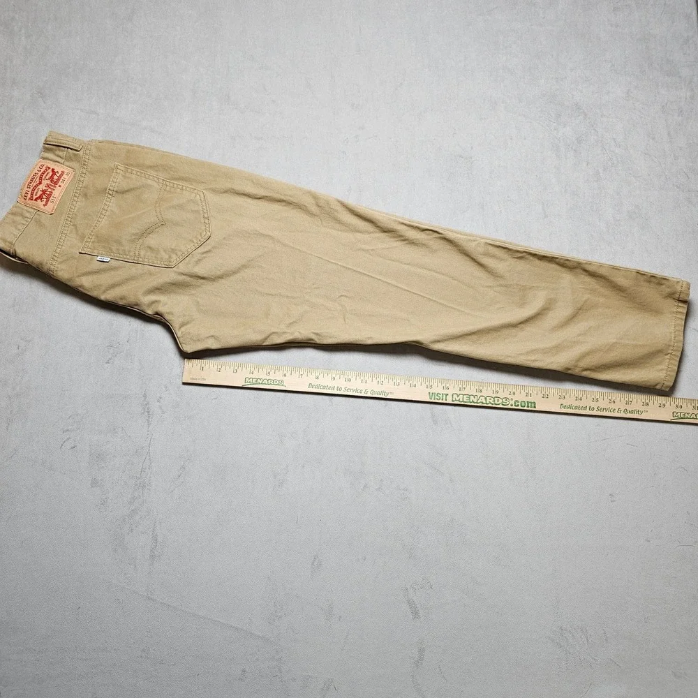 Levis 511‎ Slim Fit Khaki Tan Chino Pants Mens 34x30 51185-0044
